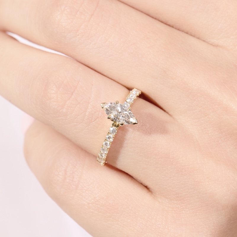 Anillo de Compromiso Marquise - AC10