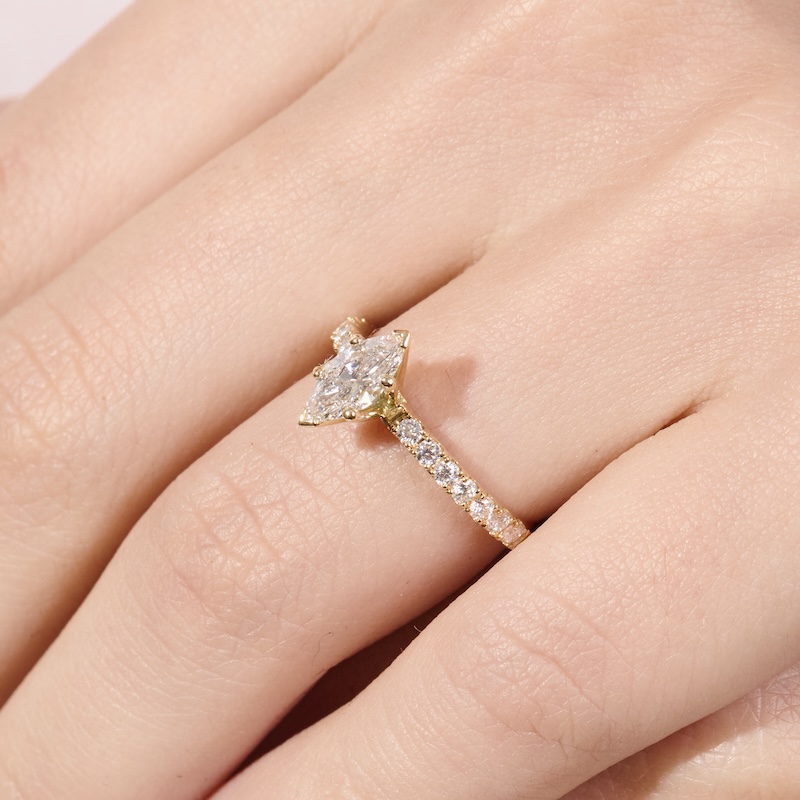 Anillo de Compromiso Marquise - AC10 - Imagen 2