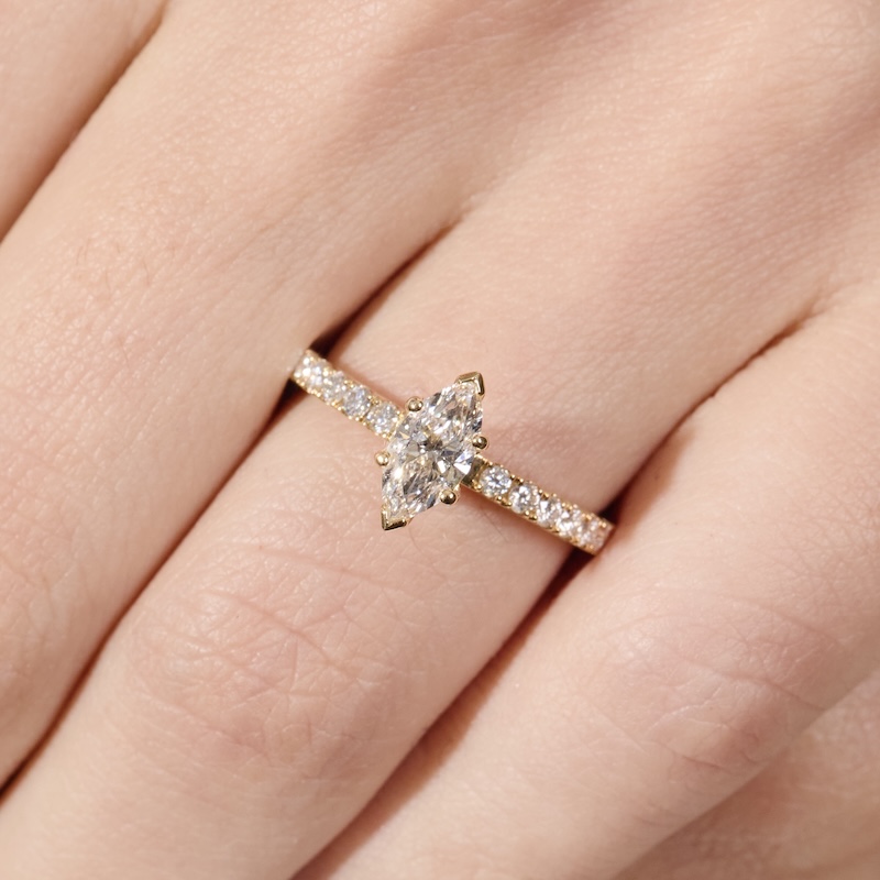 Anillo de Compromiso Marquise - AC10 - Imagen 3