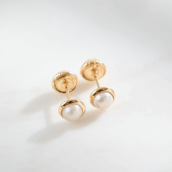 Aretes de Bebé modelo Perlita