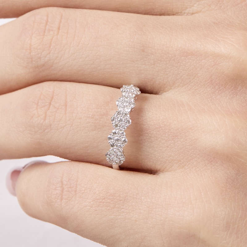 Riviere Roseta con Diamantes Naturales - Imagen 2