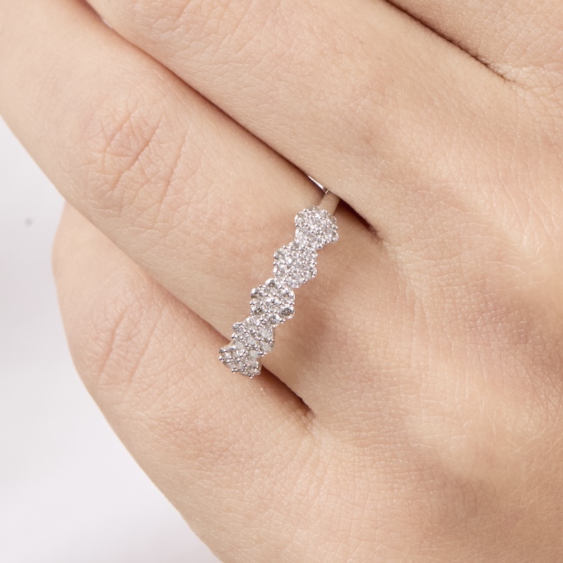 Riviere Roseta con Diamantes Naturales - Imagen 3