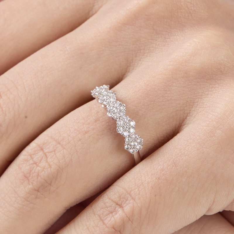 Riviere Roseta con Diamantes Naturales
