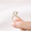 Anillo con aguamarina