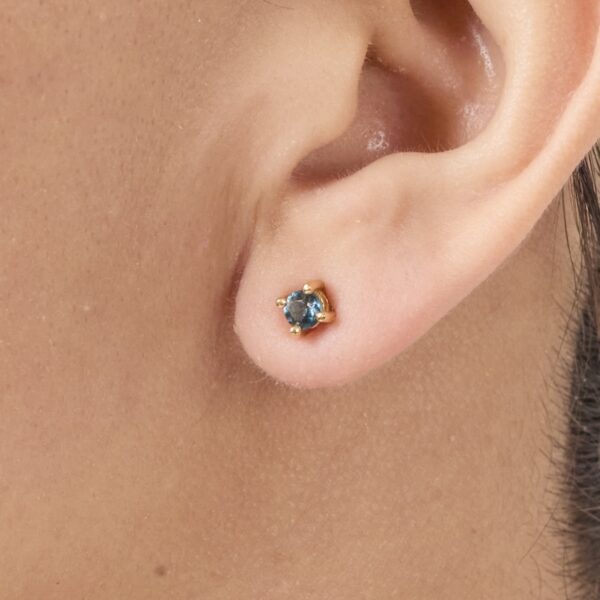Aretes Anna Topacio London Blue Natural