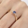 Anillo de Oro con Zafiro