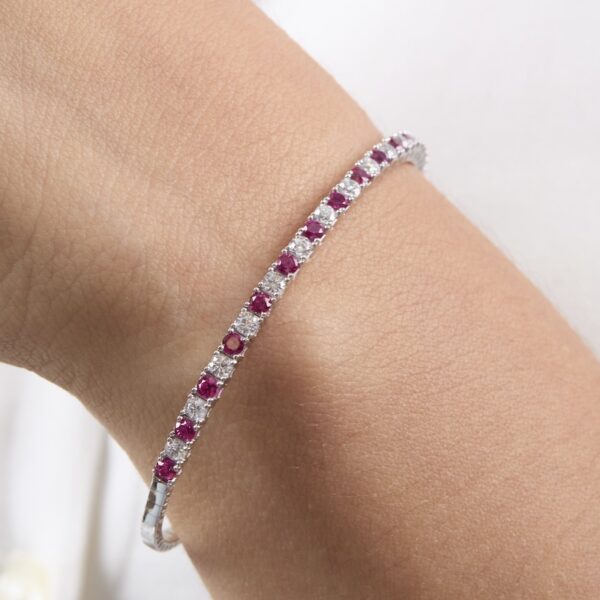 pulsera tenis de plata