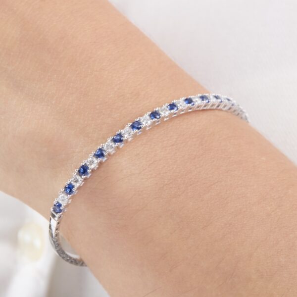 pulsera tenis de plata