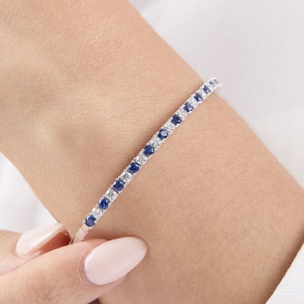pulsera tenis de plata