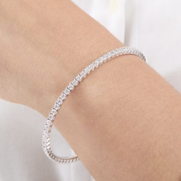 pulsera tenis de plata