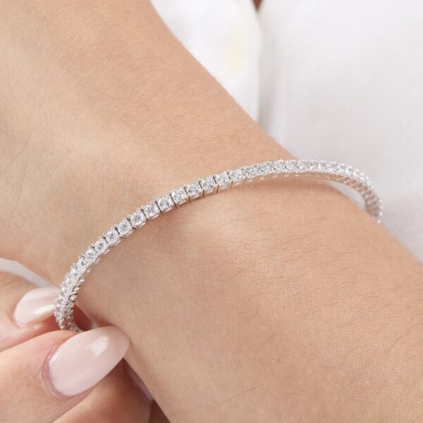 pulsera tenis de plata