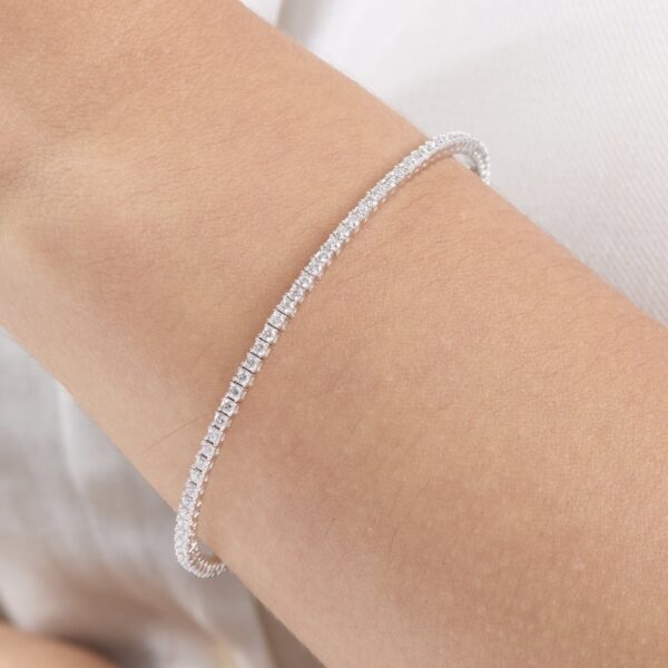 pulsera tenis de plata