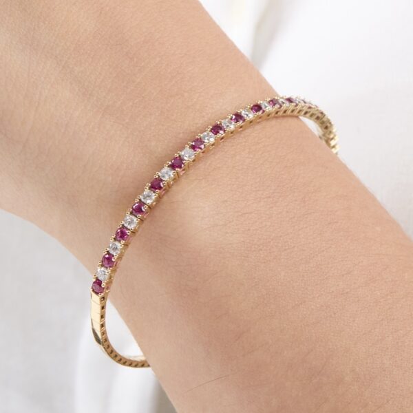 pulsera tenis de plata