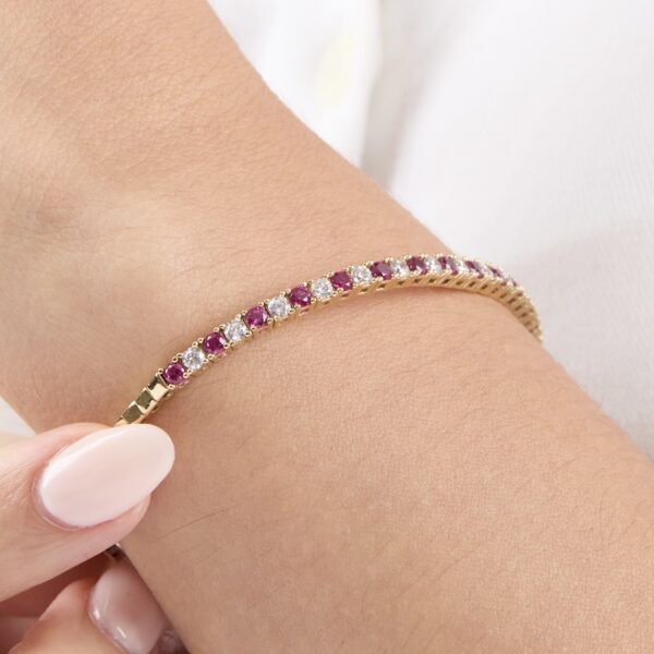 pulsera tenis de plata