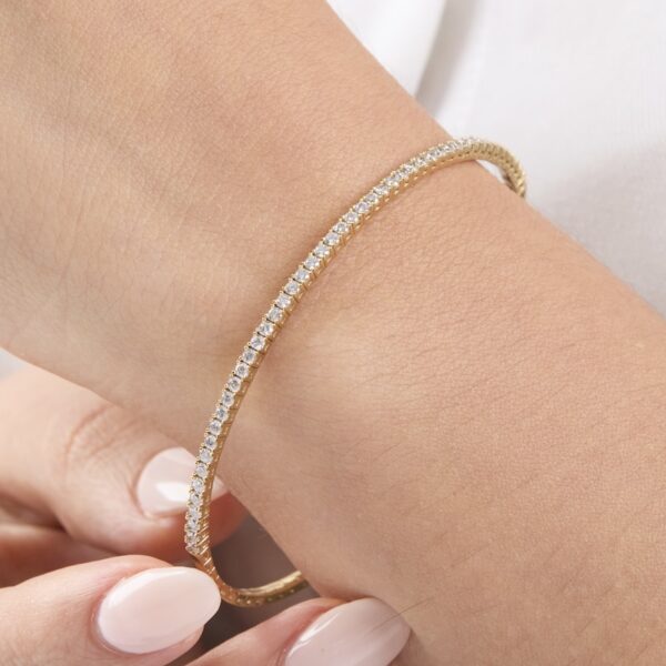 pulsera tenis de plata