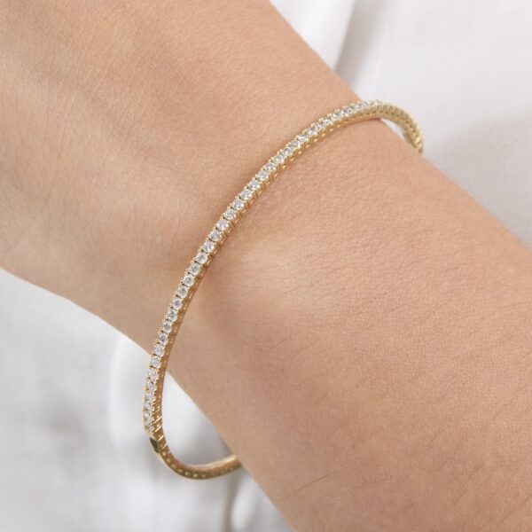 pulsera tenis de plata