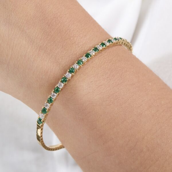 pulsera tenis de plata