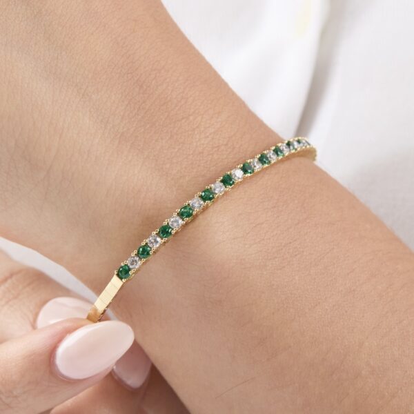 pulsera tenis de plata