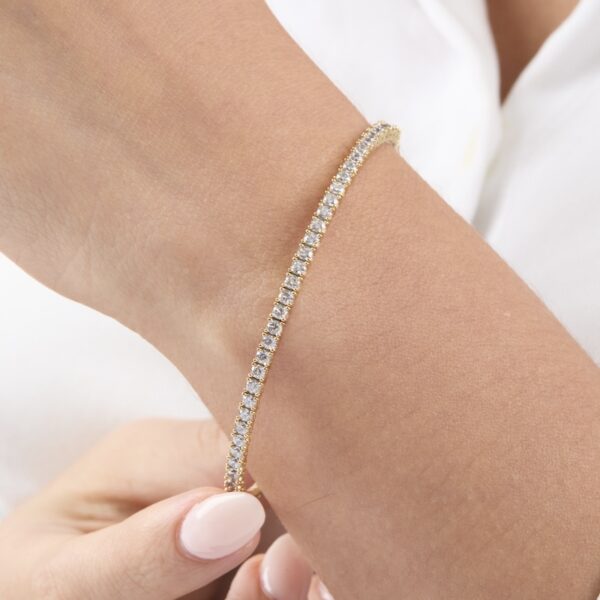 pulsera tenis de plata