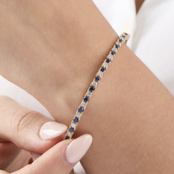 pulsera tenis de plata